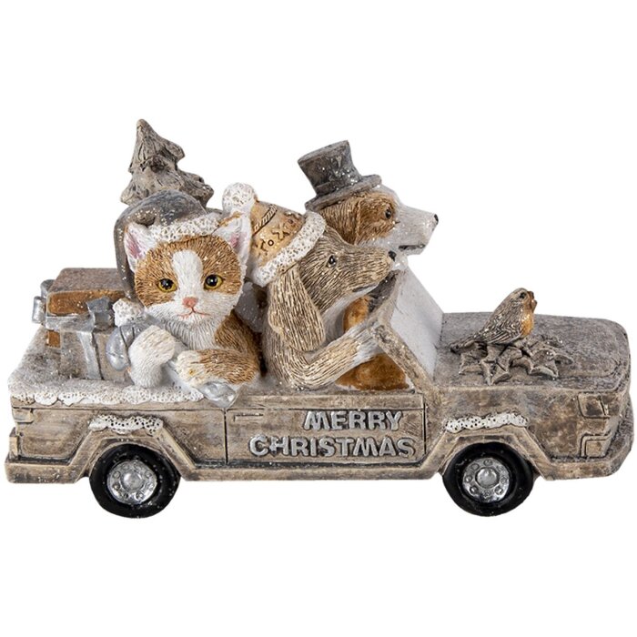 Décoration Animaux en voiture multicolore 15x7x9 cm 6PR4638