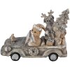 Décoration Animaux en voiture multicolore 16x8x11 cm 6PR4639