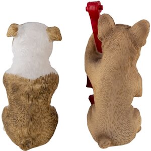 Décoration Chiens (set de 2 pièces) multicolore 14x6x10 cm 6PR4684