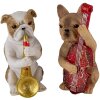 Décoration Chiens (set de 2 pièces) multicolore 14x6x10 cm 6PR4684