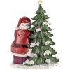 Décoration Père Noël avec enfant multicolore 16x13x22 cm 6PR4714