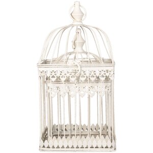 Décoration Cage à oiseaux (set de 2 pièces) marron 21x21x42 - 18x18x32 cm 6Y4278