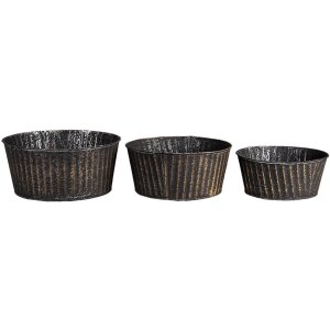 Support pour plantes noir Ø 24x11 - Ø 21x10...