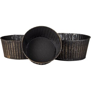 Support pour plantes noir Ø 24x11 - Ø 21x10...