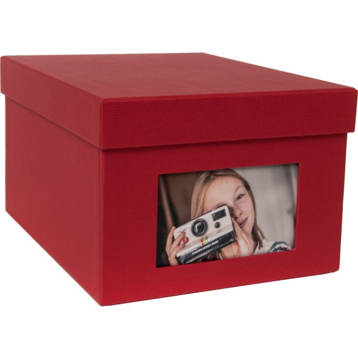 HNFD XL Boîte à photos Kandra 700 photos 13x18 cm rouge