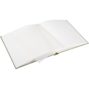 Goldbuch album photo papier chanvre Smoke Green 30x31 cm 60 pages blanches