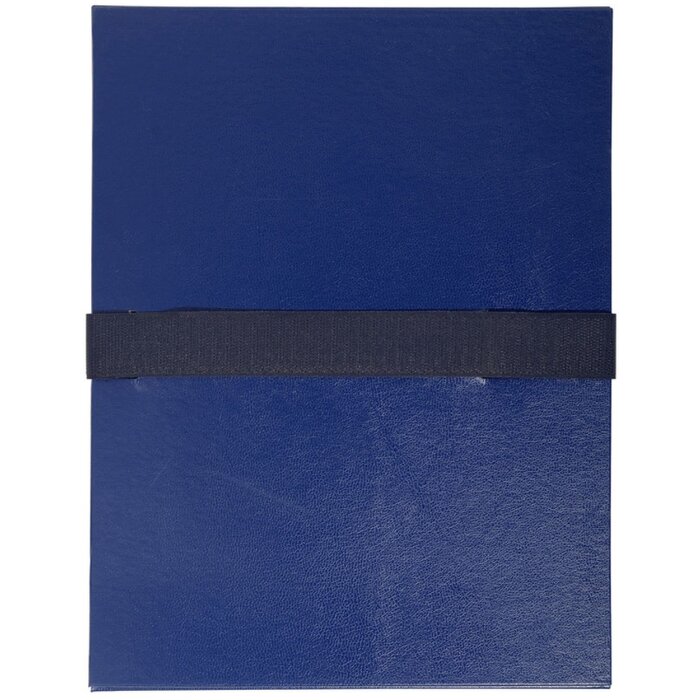 Porte-documents Exacompta dos extensible bande velcro A4 bleu foncé