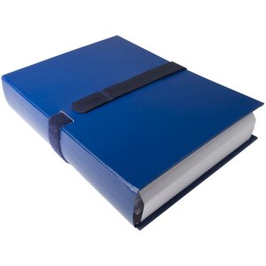 Porte-documents Exacompta dos extensible bande velcro A4 bleu foncé