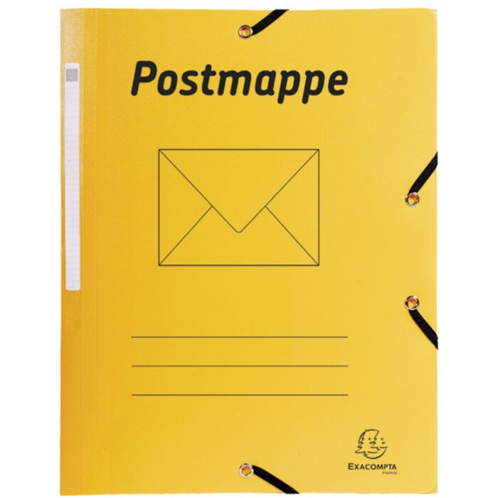 Chemise à courrier A4 polypropylène jaune