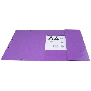 Exacompta Chemise à 3 rabats avec élastique Maxi Capacity DIN A4 Iderama Violet