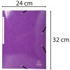 Exacompta Chemise à 3 rabats avec élastique Maxi Capacity DIN A4 Iderama Violet