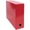 Exacompta Transferbox carton dos 90mm 25x33cm pour DIN A4 Iderama rouge