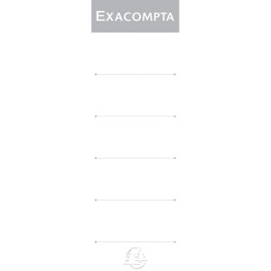 Exacompta 5388E Étiquette de dos autocollante 80mm...