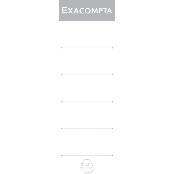 Exacompta Étiquettes de dos 80 mm Blanc 185x56 mm 10 pièces par paquet