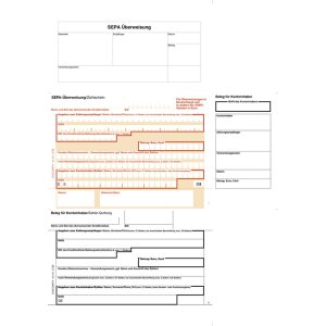 Exacompta Formulaire de virement SEPA DIN A4 100...