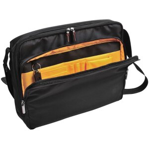 Exacompta Exactive Sac à bandoulière pour ordinateurs portables jusquà 14 pouces Noir 38x30,5x10 cm