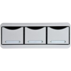 Exacompta TOOLBOX Module de rangement avec 3 tiroirs gris...