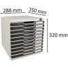 Exacompta Boîte à tiroirs MODULO A4 10 tiroirs verrouillables noir