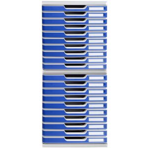 Exacompta Modulo A4 10 tiroirs bleu bureau