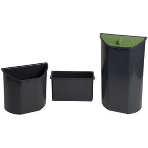 Exacompta Eco-emballage carré pour la poubelle 2 litres anthracite