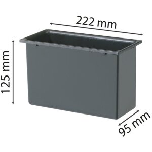 Exacompta Eco-emballage carré pour la poubelle 2 litres anthracite