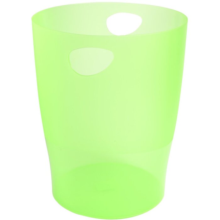 Exacompta Corbeille à papier ECOBIN 15 litres Office vert 26,3x26,3x33,5 cm