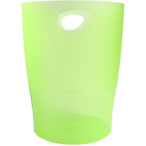 Exacompta Corbeille à papier ECOBIN 15 litres Office vert 26,3x26,3x33,5 cm