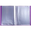 Exacompta Dossier de présentation polypropylène 500µ 100 pochettes cristal OPAK A4 Violet