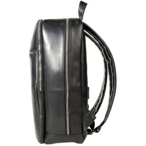 Exacompta 17637E Sac à dos pour ordinateur portable en cuir noir hydrofuge 17 pouces Exactive