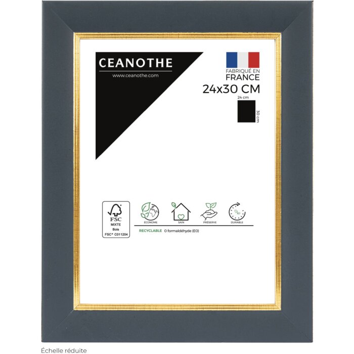 Ceanothe cadre photo Hades 24x30 cm bleu