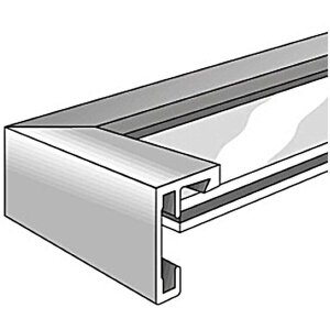 Cadre anti-feu Nielsen C2 structure argent mat 21x30 cm