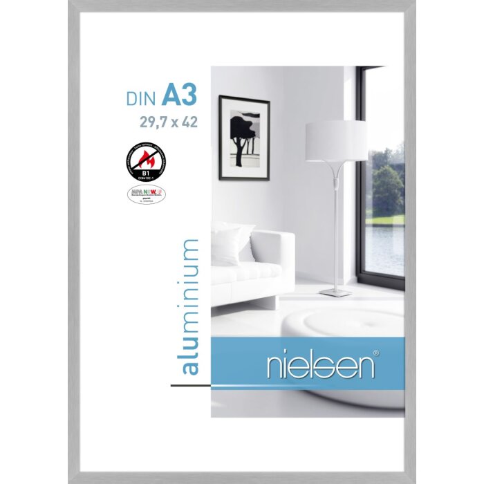 Cadre anti-feu Nielsen C2 structure argent mat 30x42 cm