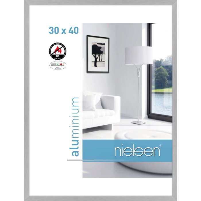 Cadre anti-feu Nielsen C2 structure argent mat 30x40 cm