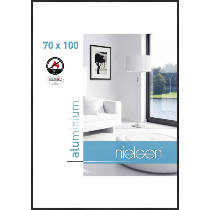 Cadre anti-feu Nielsen C2 structure noir mat 70x100 cm