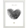 Cadre photo Deknudt S221H1 blanc cadre en bois 40x60 cm