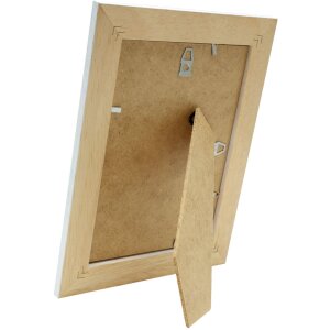 Cadre photo Deknudt S221H3 blanc 40x60 cm cadre en bois