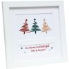 Cadre de Noël en bois S45SK1E2 blanc 10x15 cm Deknudt