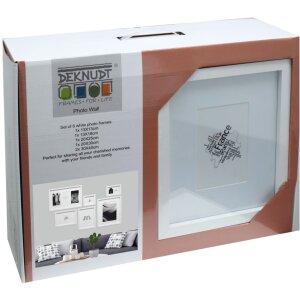 Kit de cadres photo Deknudt S46YK1WALL blanc 6 cadres