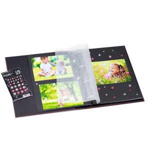 Carton photo HERMA, 232x297 mm, noir, 20 feuilles