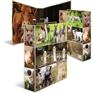 Classeur à motifs HERMA A4 Animals - Animaux de la ferme