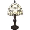 LumiLamp 5LL-6105 Lampe de table Tiffany Ø 18x33 cm E14-max 1x25W Beige