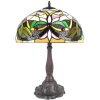 LumiLamp 5LL-6126 Lampe de table Tiffany Ø 41x58 cm E27-max 2x60W Beige Fleurs