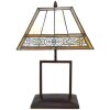 LumiLamp 5LL-6128 Lampe de table Tiffany 28x20x44 cm E27-max 1x60W Beige