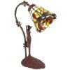 LumiLamp 5LL-6132 Lampe de table Tiffany 15x9x21 cm E14-max 1x40W jaune, marron