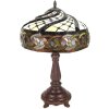 LumiLamp 5LL-6136 Lampe de table Tiffany Ø 38x57 cm E27-max 2x60W Marron