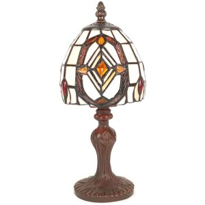 LumiLamp 5LL-6138 Lampe de table Tiffany 13x29 cm E14-max...