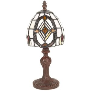 LumiLamp 5LL-6138 Lampe de table Tiffany 13x29 cm E14-max...