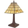 LumiLamp 5LL-6140 Lampe de table Tiffany Ø 20x38 cm E14-max 1x40W Jaune