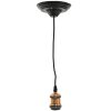 LumiLamp 5LL-95R Suspension de lampe 150 cm E27-max 1x60W Couleur cuivre