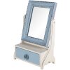 Clayre & Eef 62S242 Miroir sur pied bleu 25x14x38 cm